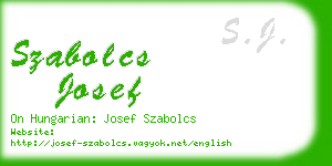 szabolcs josef business card